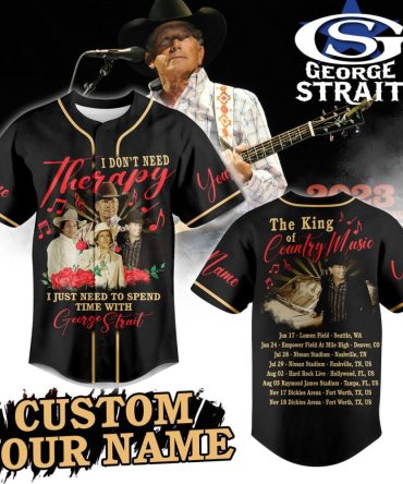 Custom George Strait Jersey – Personalized Country Music Fan Gift