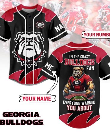 Custom Georgia Bulldogs Fan Jersey - Personalize With Your Name & Number