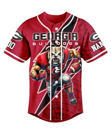 Georgia Bulldogs Fan Jersey – Bold Red Graphic Sports Shirt For Game Day