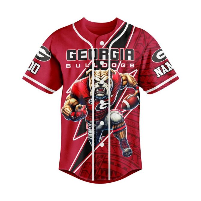 Georgia Bulldogs Fan Jersey – Bold Red Graphic Sports Shirt For Game Day