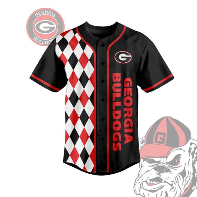 Georgia Bulldogs Baseball Jersey - Bold Design, Perfect For Fans! Show Your Team Spirit! - Image 2