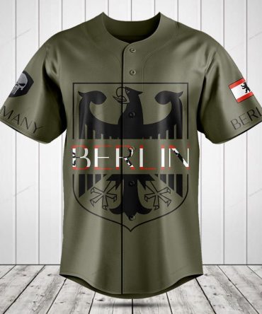 Berlin Eagle Baseball Jersey - Stylish Vintage Design, Premium Quality, Unisex Sportswear, Perfect Gift!