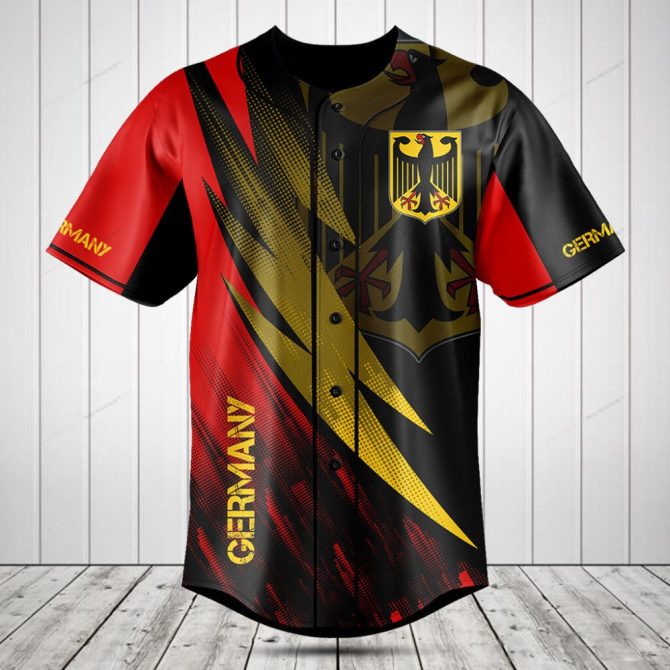 Germany Flag Baseball Jersey - Bold Design, Premium Quality, Perfect Gift!