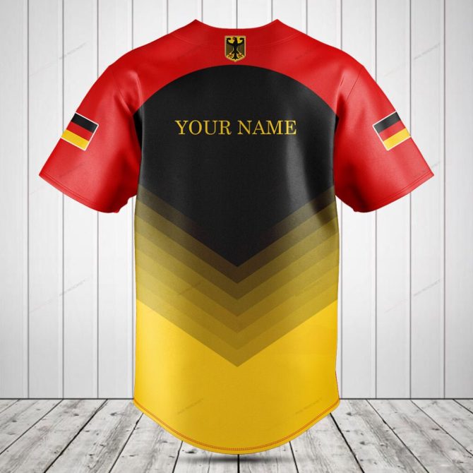 Germany Flag Baseball Jersey - Stylish & Comfortable Sportswear For Fans - Image 2