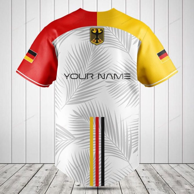 Germany Flag Baseball Jersey - Stylish Athletic Wear With Bold Design & National Pride - Image 2