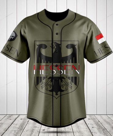 Limited Edition Hessen Baseball Jersey - Stylish Eagle Design & Premium Comfort