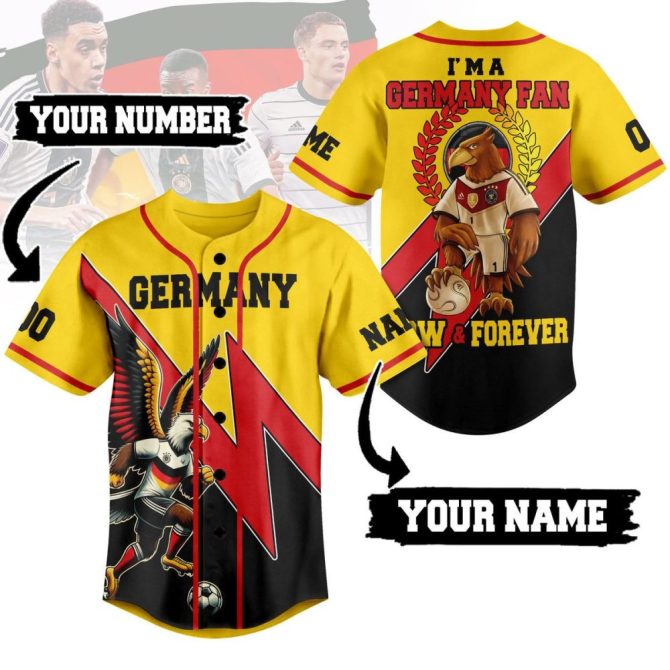 Custom Germany Fan Jersey - Personalized Name & Number Sports Shirt