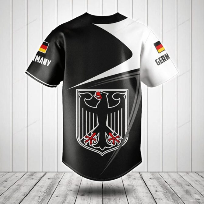 Custom Germany Flag Baseball Jersey – Personalized Name & Number – Premium Quality Fan Gear - Image 2