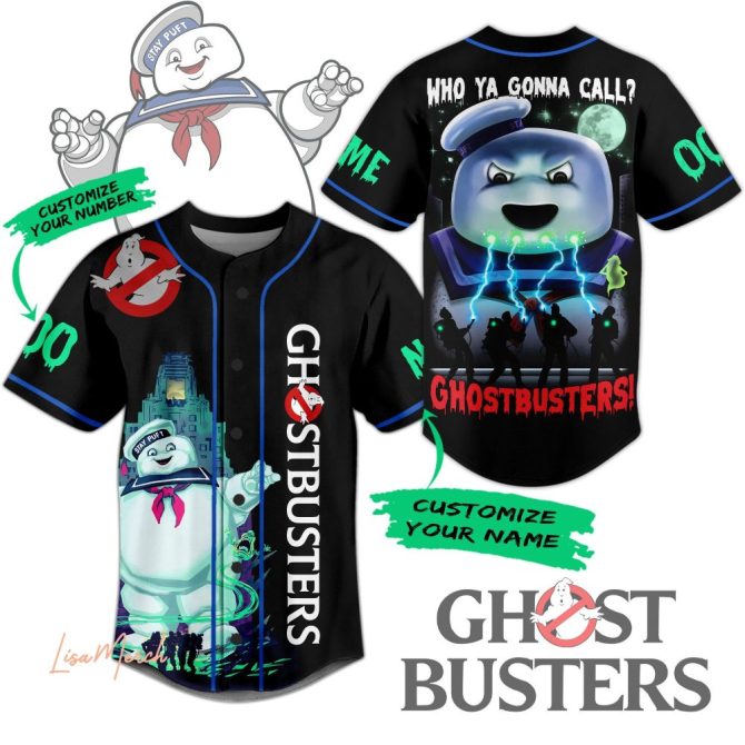 Custom Ghostbusters Jersey – Stay Puft Design, Personalize Name & Number!
