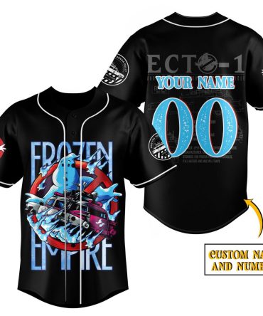 Custom Ghost-Themed Jersey - Personalized Name & Number - Unique Frozen Empire Design