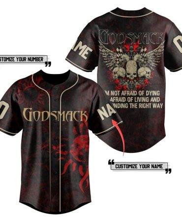 Customizable Godsmack Baseball Jersey - Add Your Name & Number - Perfect Gift For Fans!