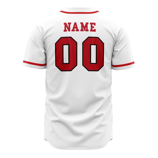 Customizable White Baseball Jersey – Add Your Name & Number – Perfect Gift! - Image 3