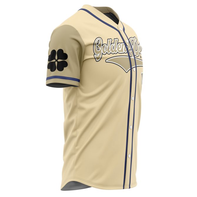 Golden Dawn Anime-Inspired Beige Baseball Jersey - Stylish & Unique Sportswear For Fans - Image 2