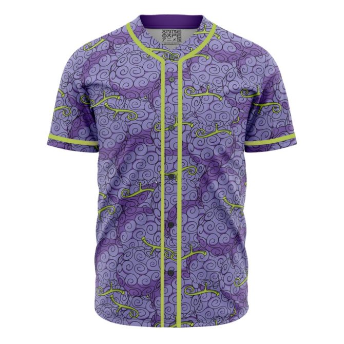 Vibrant Purple Swirl Baseball Jersey - Stylish & Comfortable For Anime Fans