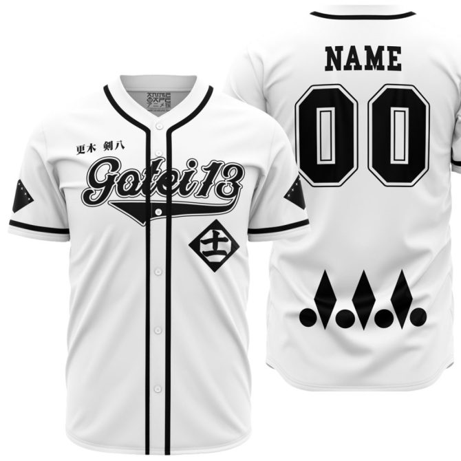 Custom Anime-Inspired Gotei 13 Baseball Jersey – Personalized Name & Number