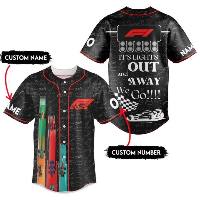 Custom F1 Racing Shirt 2025 – Personalized Name & Number, Perfect For Formula 1 Fans! - Image 2