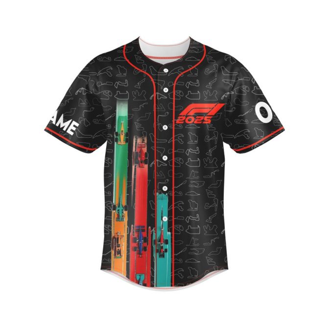 Custom F1 Racing Shirt 2025 – Personalized Name & Number, Perfect For Formula 1 Fans! - Image 3