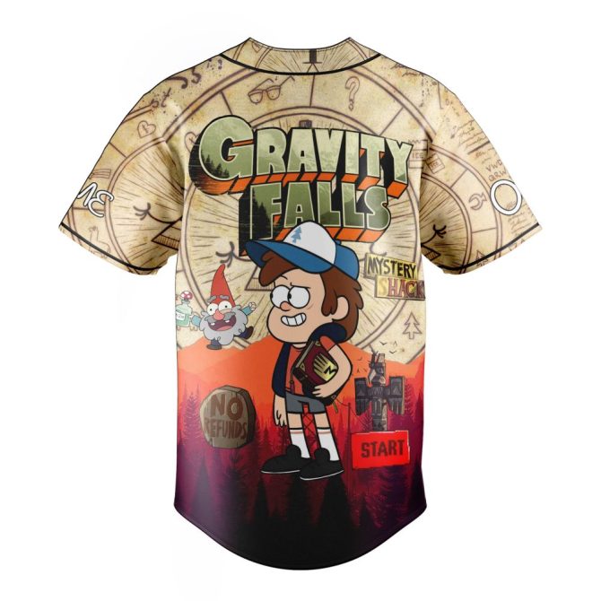 Gravity Falls Baseball Jersey - Mystery Shack Design , Unisex Cartoon Fan Gear , Fun & Stylish Apparel - Image 3