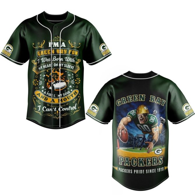 Green Bay Packers Fan Jersey - Bold Design For True Fans , Unique Football Apparel