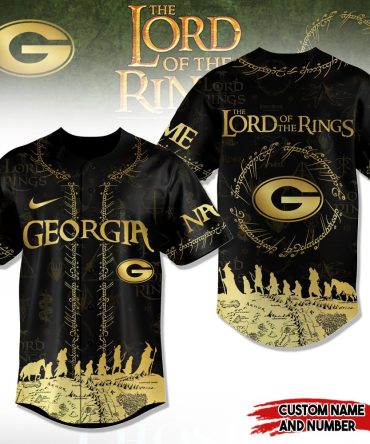 Customizable Georgia 'Lord Of The Rings' Baseball Jersey – Unique Fan Apparel With Name & Number