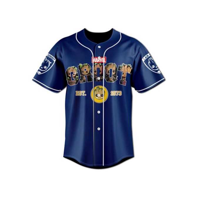 Custom Groot Baseball Jersey - Personalize Your Marvel Gear With Name & Number! - Image 3