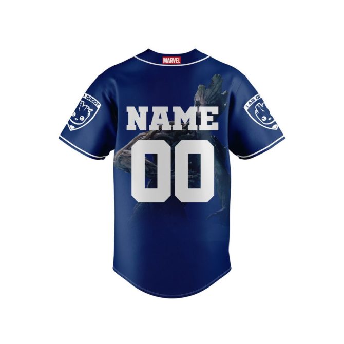 Custom Groot Baseball Jersey - Personalize Your Marvel Gear With Name & Number! - Image 2