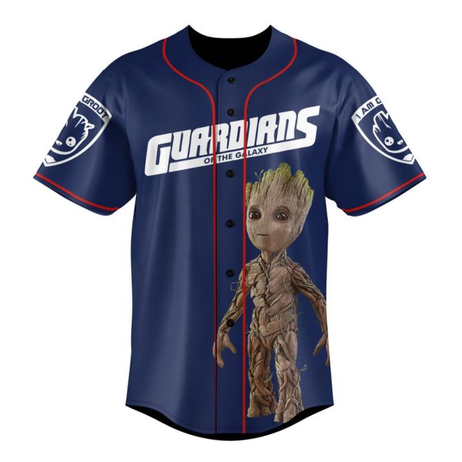 Custom Guardians Of The Galaxy Baseball Jersey - Personalized Name & Number, Groot Design - Image 2
