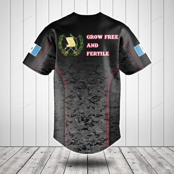 Custom Black Camo Baseball Jersey - Personalize With Your Name - Stylish Athletic Teamwear - Image 2