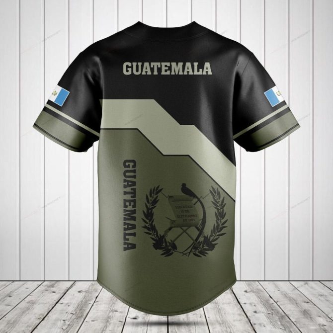 Custom Guatemala Baseball Jersey - Personalized Name & Flag Design - Perfect Gift For Fans - Image 2