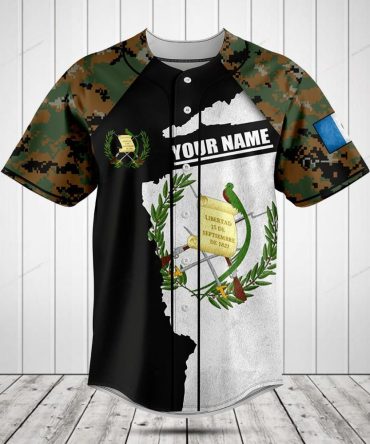 Custom Camouflage Baseball Jersey - Personalized Name & Unique Design
