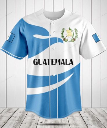 Guatemala Baseball Jersey - Stylish Blue Design, Perfect For Fans & Collectors!