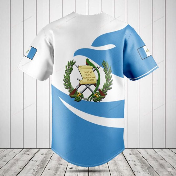 Guatemala Baseball Jersey - Stylish Blue Design, Perfect For Fans & Collectors! - Image 2