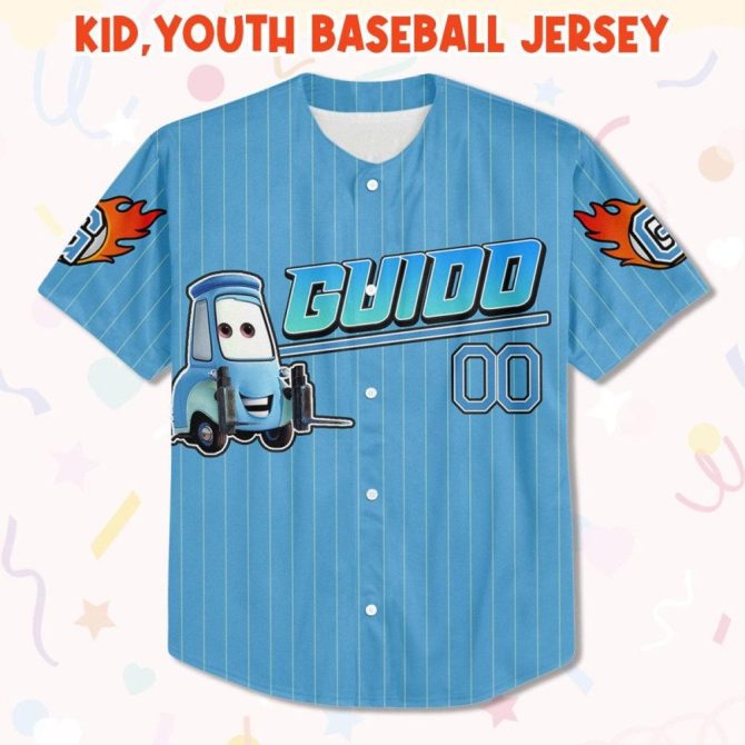 Personalized Kids' Baseball Jersey - Custom Name & Design - Fun Cartoon Style For All Ages - Image 3