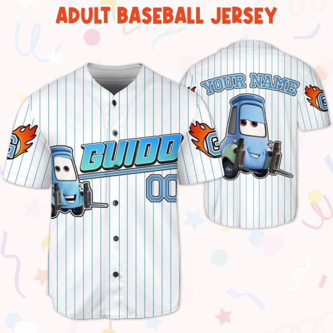 Custom Name Baseball Jersey - Kids, Youth, Adult - Personalized Cartoon Tee - Image 6