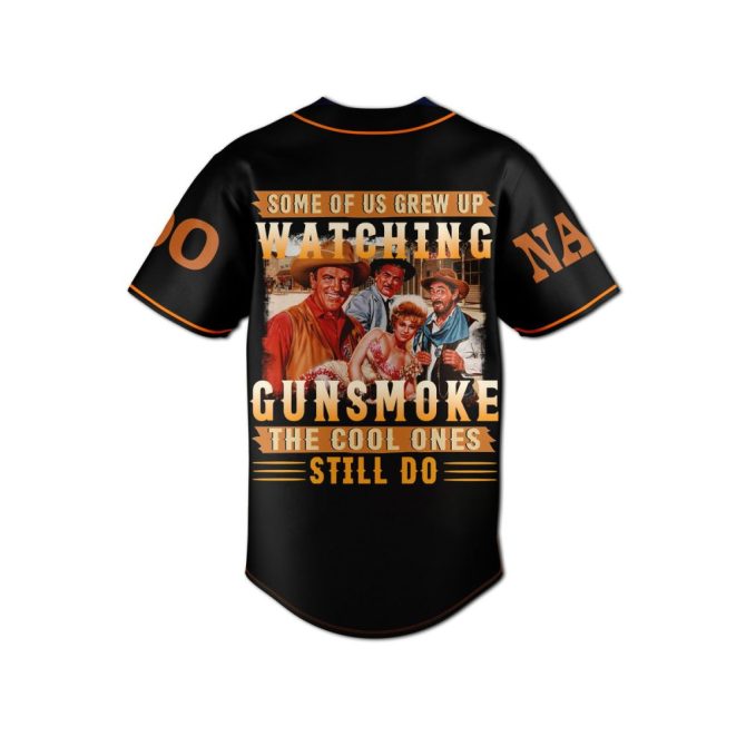 Custom Gunsmoke Baseball Jersey - Long Branch Saloon Design - Personalize Your Name & Number - Image 3