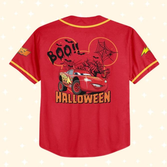 Custom Halloween Car Baseball Jersey – Kids/Youth/Adult – Personalized Name & Design - Image 4
