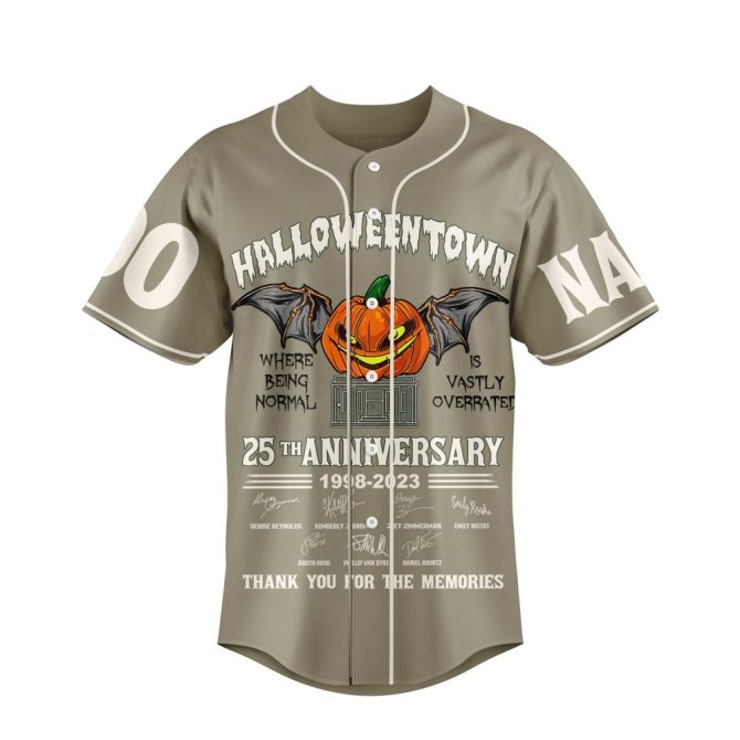 Custom Halloween Town Jersey – 25Th Anniversary Special Edition – Personalize Name & Number! - Image 2