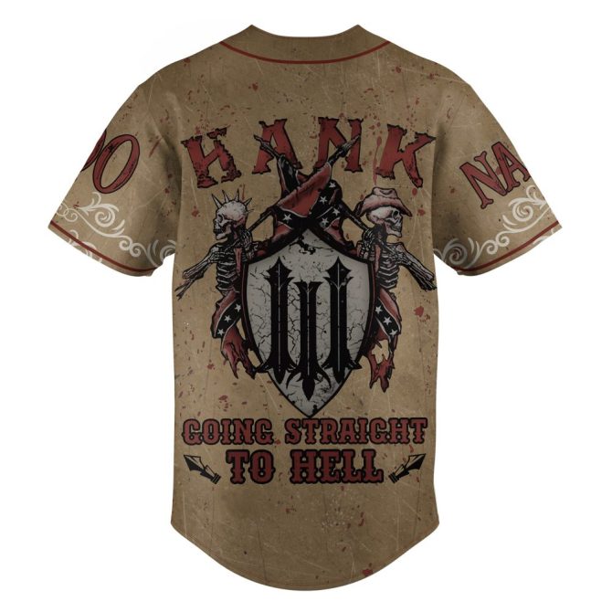 Customizable Vintage Hellbilly Baseball Jersey - Unique Design, Perfect Gift! - Image 4
