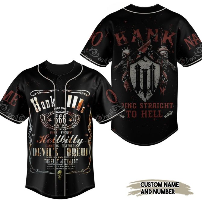 Customizable Vintage Hellbilly Baseball Jersey - Unique Design, Perfect Gift! - Image 2