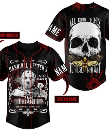 Custom Horror-Themed Baseball Jersey – Personalize With Name & Number