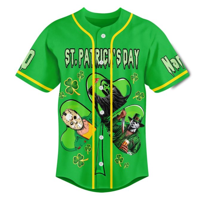 Custom St. Patrick'S Day Jersey - Fun Green Design With Personalization Options - Image 2
