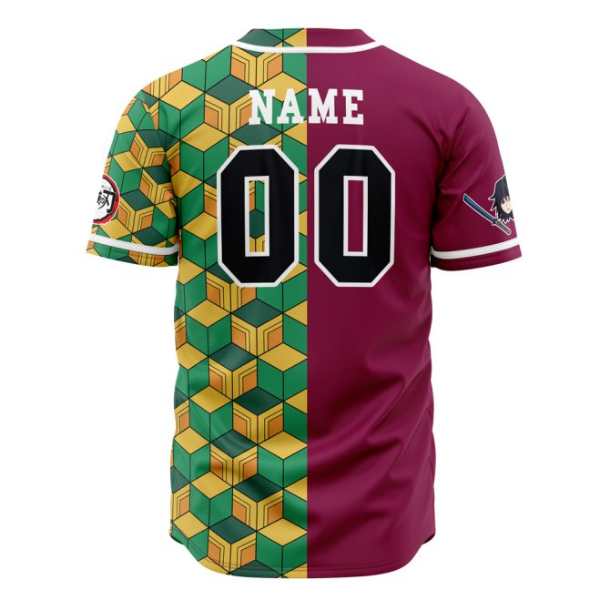 Custom Anime-Inspired Baseball Jersey - Hashira Design, Personalized Name & Number - Image 3