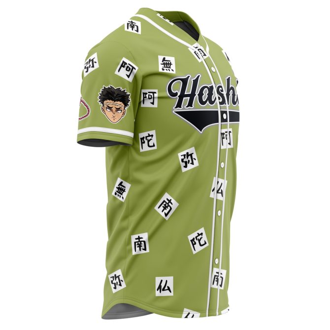 Anime-Inspired Green Baseball Jersey With Bold Graphic Design - Unisex Fashion Top - Image 2