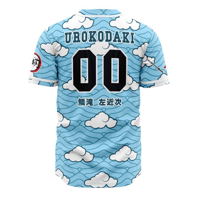 Anime-Inspired Blue Cloud Baseball Jersey – Unique Design & Comfortable Fit - Image 3