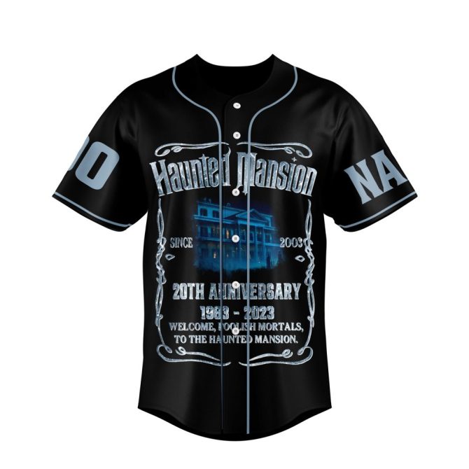 Customize Your Haunted Mansion Baseball Jersey - 20Th Anniversary Edition, Add Name & Number! - Image 2
