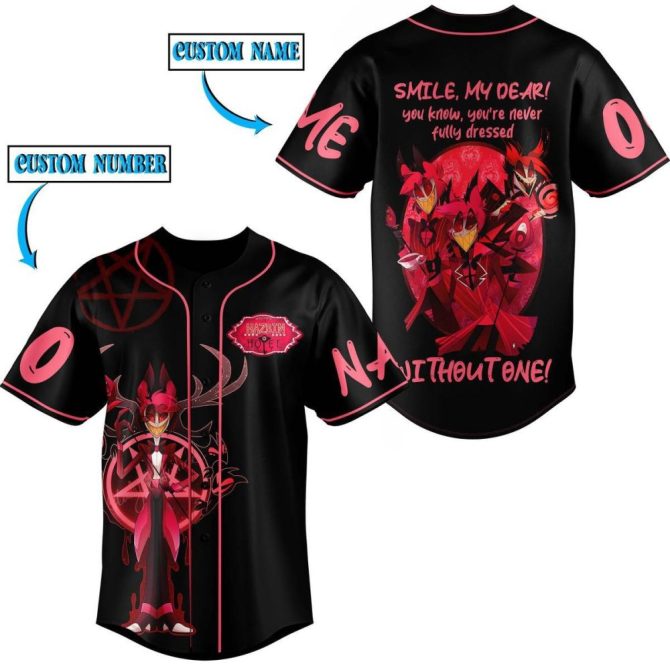 Customizable Anime Baseball Jersey – Unique Design, Add Your Name & Number!