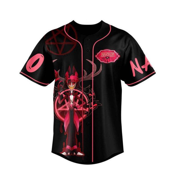 Customizable Anime Baseball Jersey – Unique Design, Add Your Name & Number! - Image 2