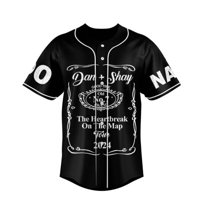 Custom Dan + Shay Jersey – Heartbreak Tour 2024, Personalized Name & Number, Stylish Fan Apparel - Image 2