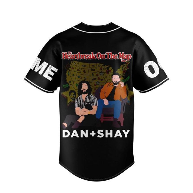 Custom Dan + Shay Jersey – Heartbreak Tour 2024, Personalized Name & Number, Stylish Fan Apparel - Image 3