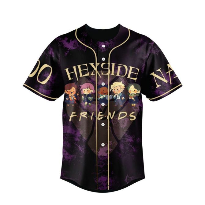 Custom Owl House Hexside Friends Baseball Jersey – Personalize Name & Number! - Image 2